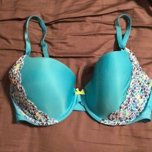 Victoria’s Secret Blue and Floral Bra